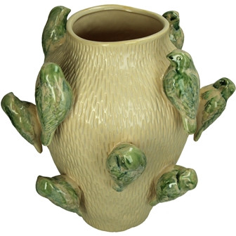 Vase Steingut grün 27,5x27,5x31cm