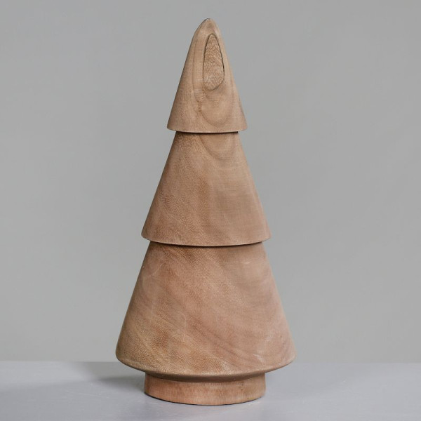 Tannenbaum Holz hellbraun 35cm