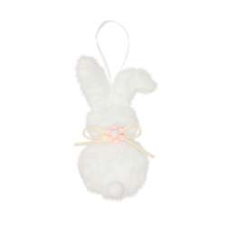 Hänger Hase 6x14cm weiss