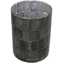 Kerzenhalter Glas grün 12x12x15cm