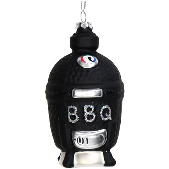 Hänger Kamado Glas schwarz 11,9cm