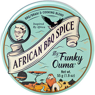 Gewürz Funky Ouma African BBQ Spice 55g Metalldose
