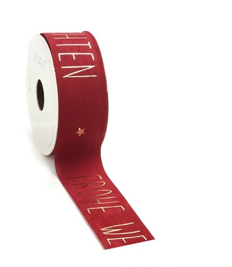 Band VELLU WEIHNACHTEN 5mx40mm Fb.21 rot