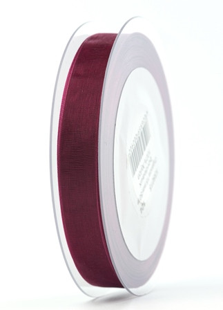 Band Organza bordeaux 25mm/50m