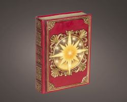 LED Buch rot Indoor 6,5x16,5x22cm