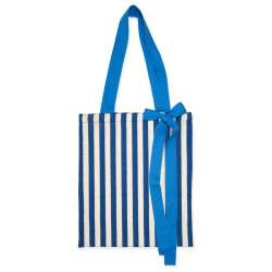 Tasche Streifen 30x35cm blau/weiss