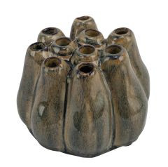 Vase Keramik grün 12,5x12,5x9,5cm