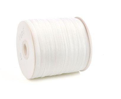 Band VELVETY 100mx6mm Fb.08 bamboo/off white
