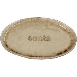 Teller Sante Steinzeug braun 19,5x12x2cm