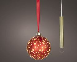 LED Kugel rot indoor D14cm