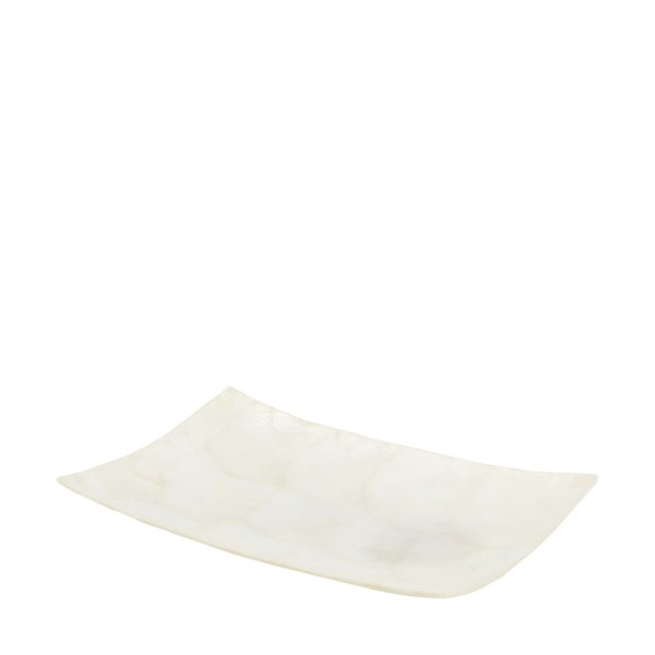 Teller Muscheln natur 12x18x2cm