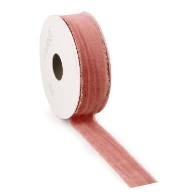 Band CHRUSHED VELVET 30mmx2m pfirsich