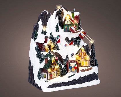 LED Szene farbig/warm weiss 19x28x31.5cm