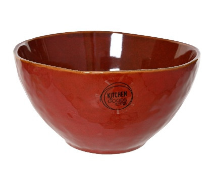 Schale Steingut ochsenblut 15x7.7cm