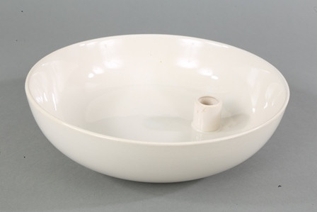 Kerzenschale Keramik weiss 25,5x7cm