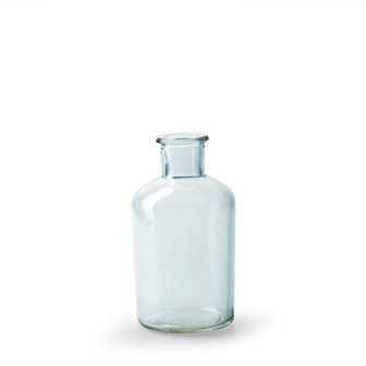 Vase Glas blau 12x6,5cm