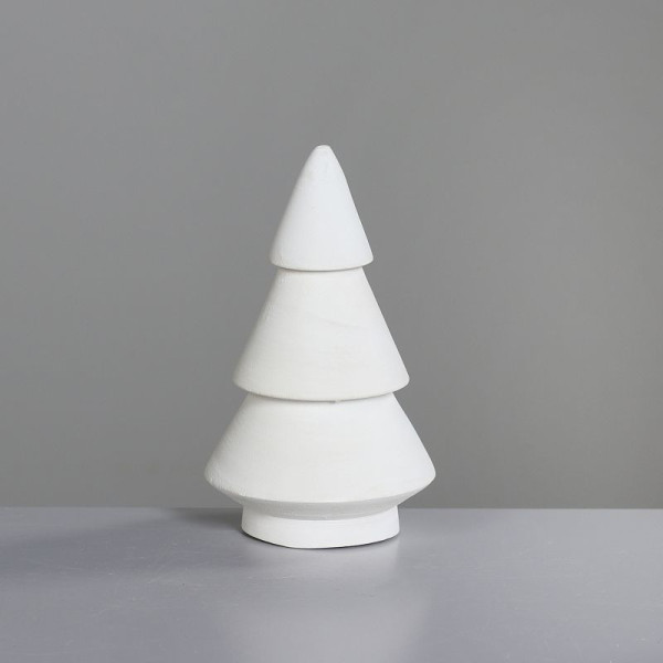 Tannenbaum Holz weiß 20cm