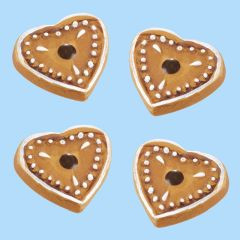 Lebkuchenherz 2,5cm 4St.