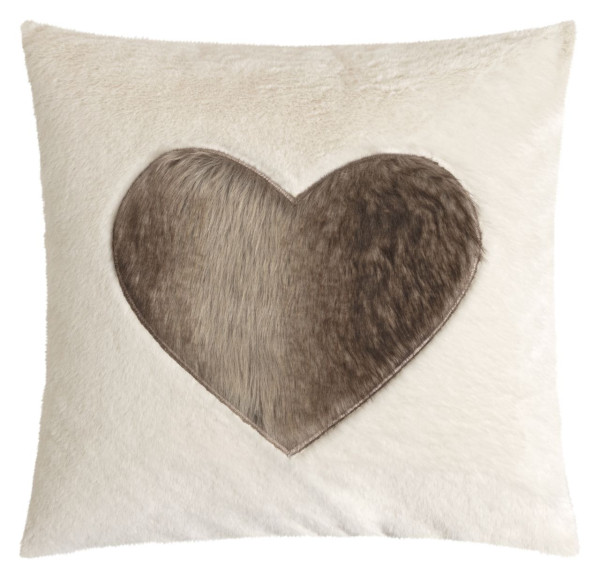 Kissen Woodie 45x45cm Herz