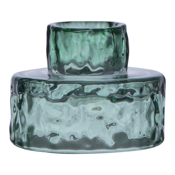 Teelichthalter Glas blue 5,3x6,5cm