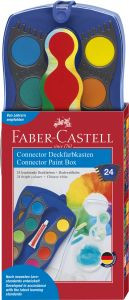 Faber-C. Farbkasten Connector 24 Farben blau