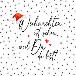 Serviette Atelier 33x33cm Atelier Weihnachten mit Dir