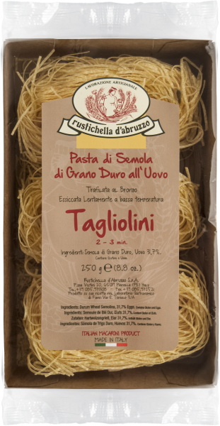 Ital. Pasta Tagliolini Eierbandnudel i.Nestern gelegt 250g