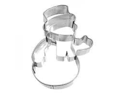 Ausstechform Schneemann 8cm, Edelstahl PG blau