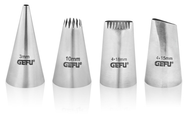 Spritztüllen-Set DECORE 4-teilig