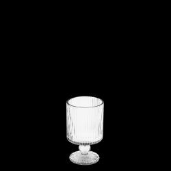 Teelichthalter GOBLET L Glas klar 12x7cm