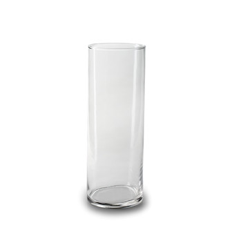 Vase Zylinder Glas klar 25x9cm