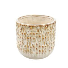 Topf Isa Steinzeug creme 13x14cm