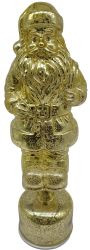 Santa Glas m.10 LEDs gold D10,8 x H34cm