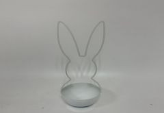 Schale Hase weiß 10x10x26cm