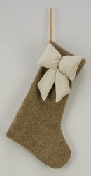 Stiefel häng. Filz braun 25x7x38cm