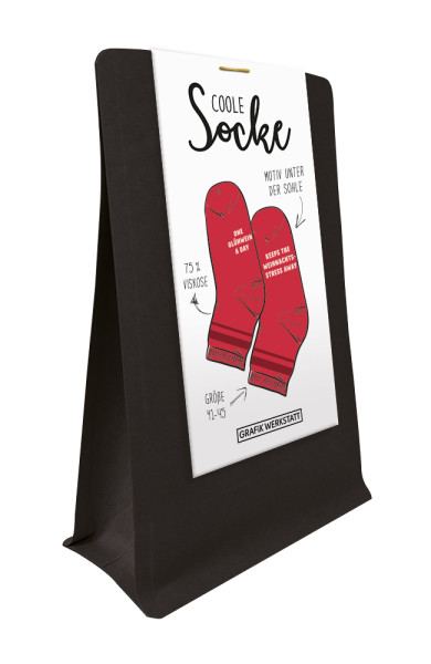 Coole Socke Weihnachten One Glühwein - Größe 41-45