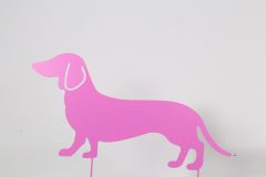 Stecker Dackel pink 50x26,5cm