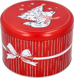 Gebäckdose Cute Xmas rund Größe XL