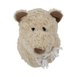 Wand Kopf Bär beige M