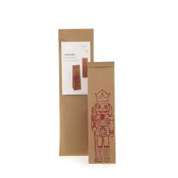 Papiertüte NUTCRACKER 33x8x8cm rot