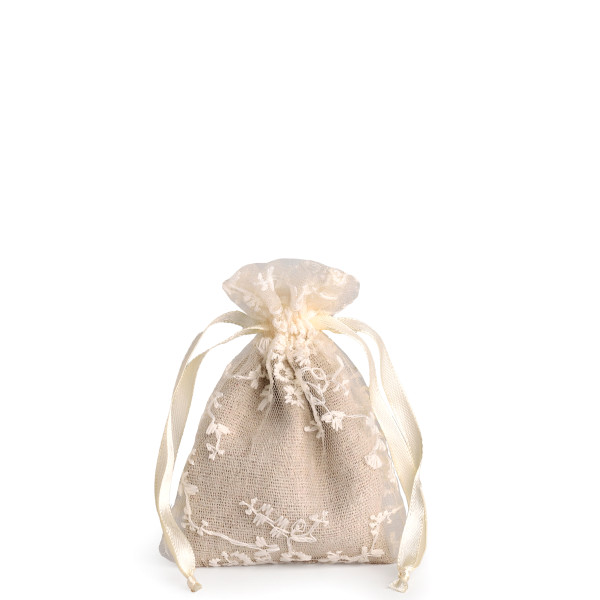 Flatbag FLEURICE 13cmx10cm off weiss