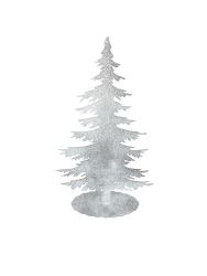 Baum Metall silber 58cm