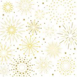 Serviette Cocktail 25x25cm Cocktail Firework white