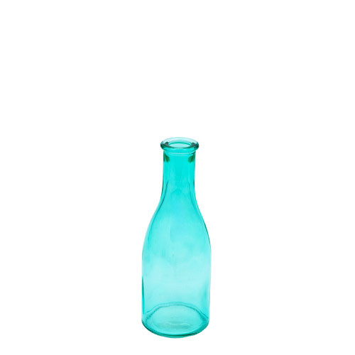 Vase Glas türkis 18,5x6,7cm