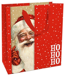 Geschenktasche 18x21x8cm Happy Santa