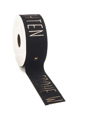 Band VELLU WEIHNACHTEN 5mx40mm Fb.85 schwarz