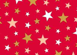 Geschenkpapier 2mx70cm Silent Night, red-cream