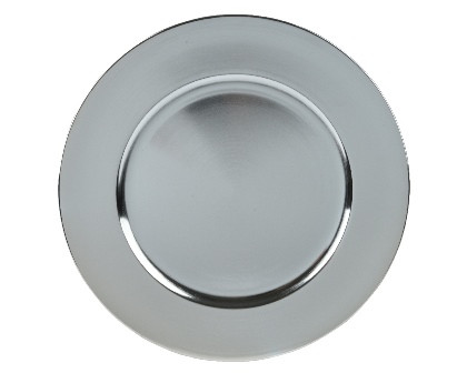 Teller Deko silber 33x1.5cm