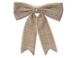Schleife Tweed Polyester 4x33x40cm