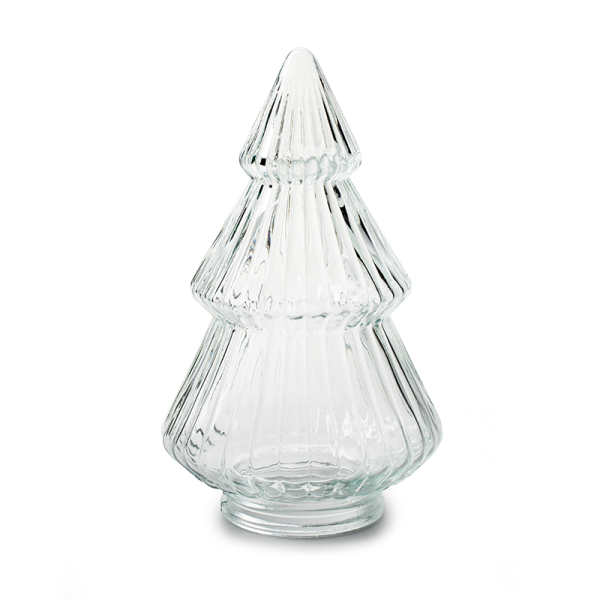 Weihnachtsbaum Glas klar 22x12,5cm